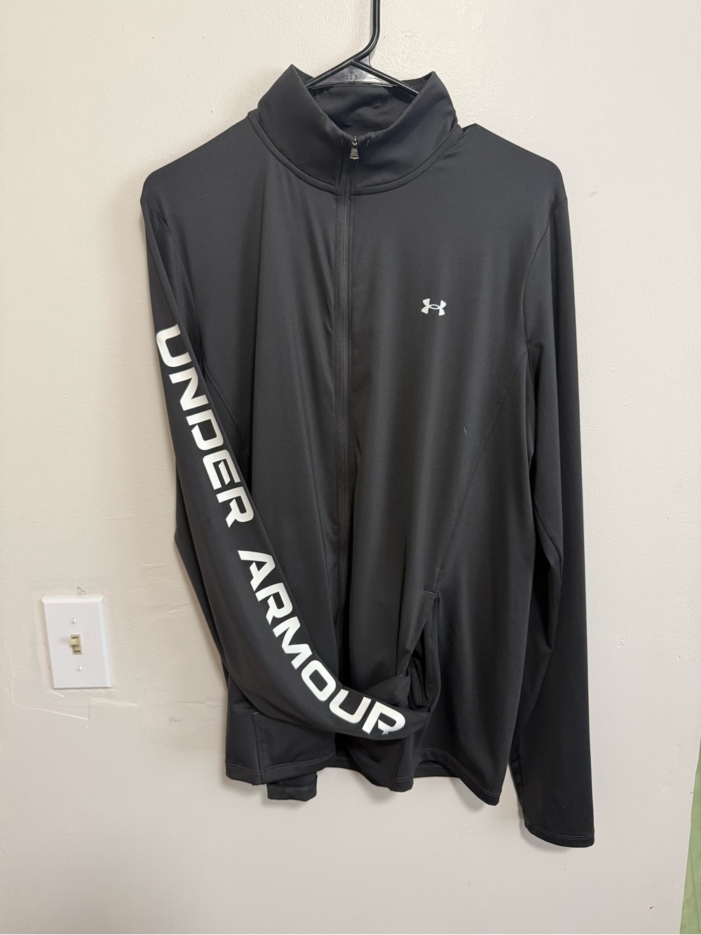 Under Armour Full-Zip Track Jacket with Sleeve Logo